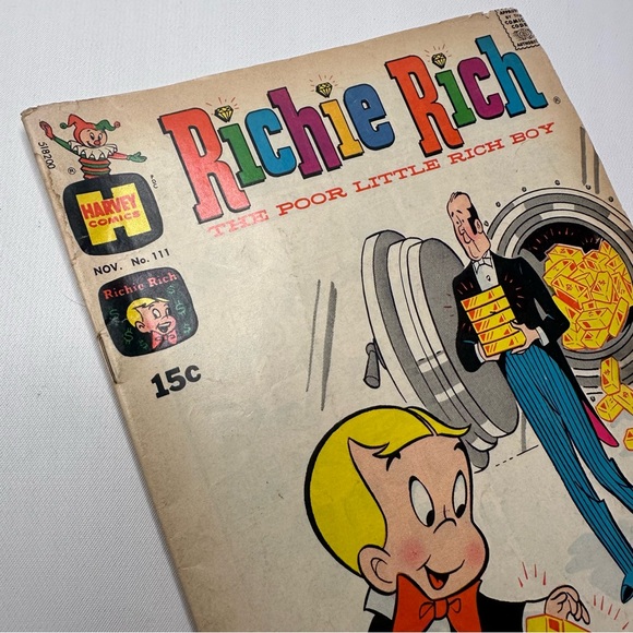 Richie Rich The Poor Little Rich Boy No111 Nov 71’ Harvey Comics VTG Collectible - Picture 3 of 4